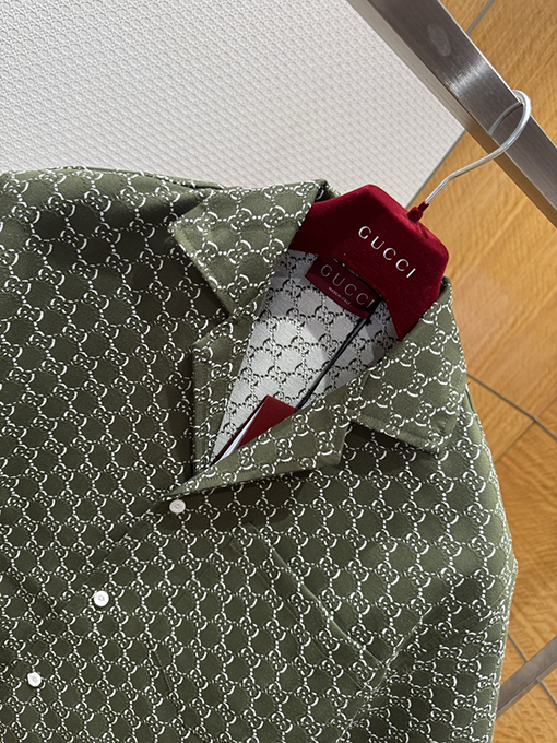グッチ ダブルGジャカード半袖シャツ