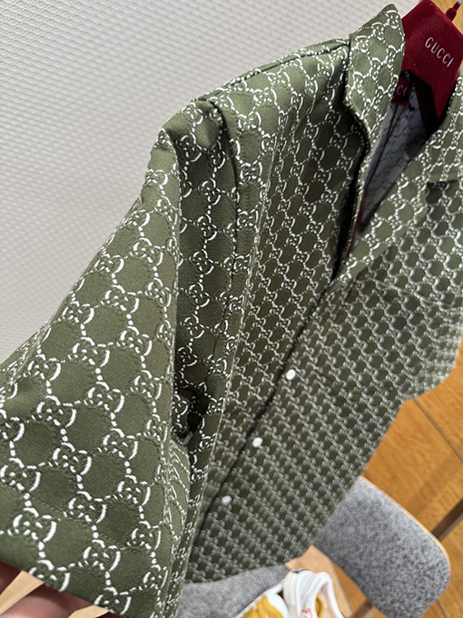 グッチ ダブルGジャカード半袖シャツ