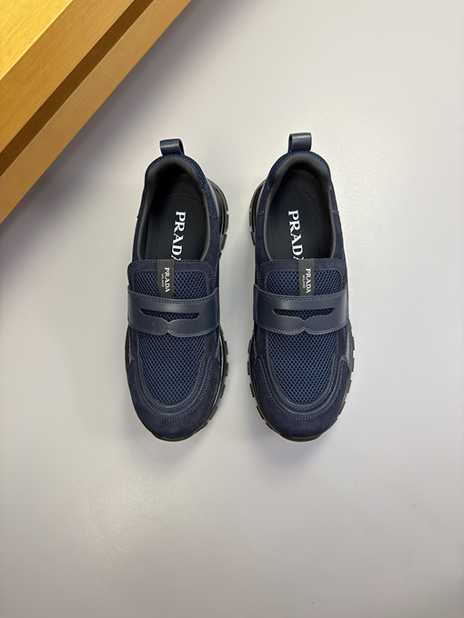 プラダ ナッパレザーメッシュスポーツシューズ 