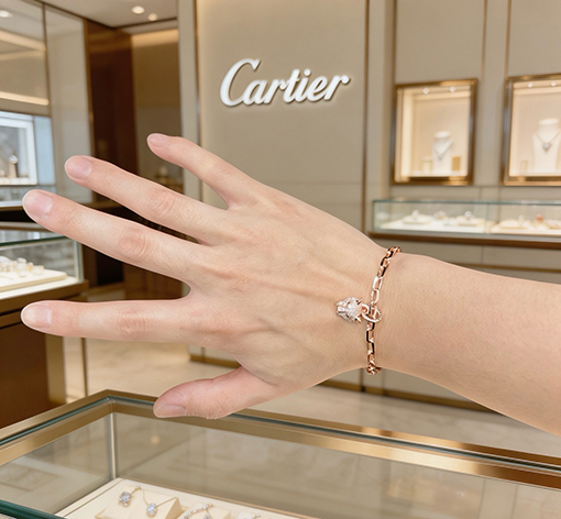 カルティエ クラシックブレスレット レディースメンズ Vゴールドカップル 