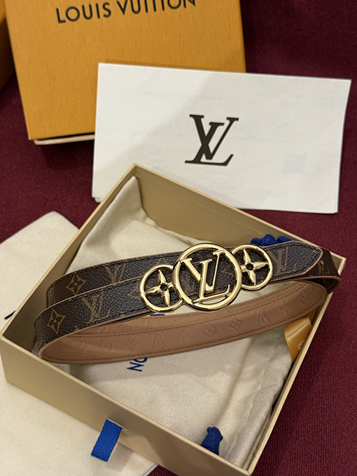 ルイヴィトン LV Flowergram 20mm レディースフラワーバックルデザインベルト   