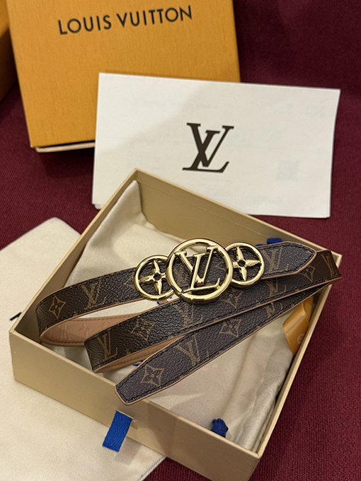 ルイヴィトン LV Flowergram 20mm レディースフラワーバックルデザインベルト   