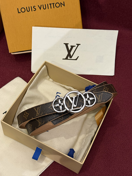 ルイヴィトン LV Flowergram 20mm レディースフラワーバックルデザインベルト   