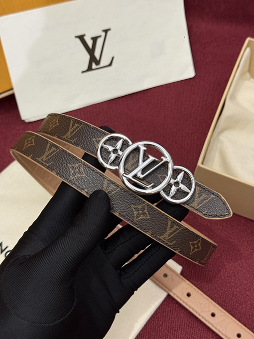 ルイヴィトン LV Flowergram 20mm レディースフラワーバックルデザインベルト   