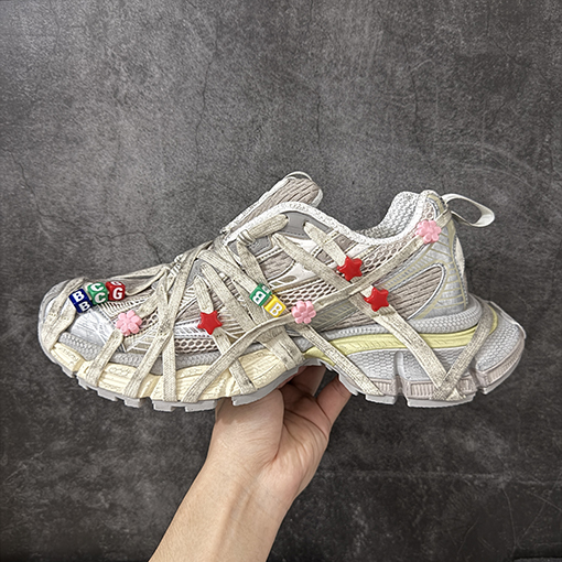 バレンシアガ 3XL Sneakers 10代 メッシュレースアップローカットレトロダッドシューズ