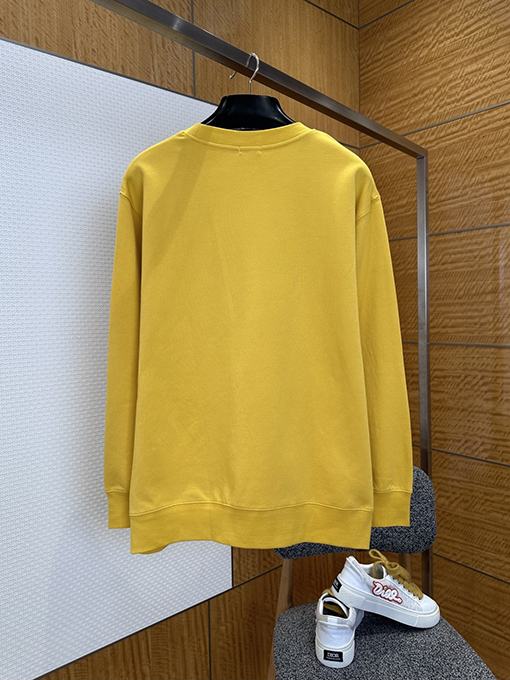 サンローラン ロゴプリント入りクルーネックのスウェットシャツ
