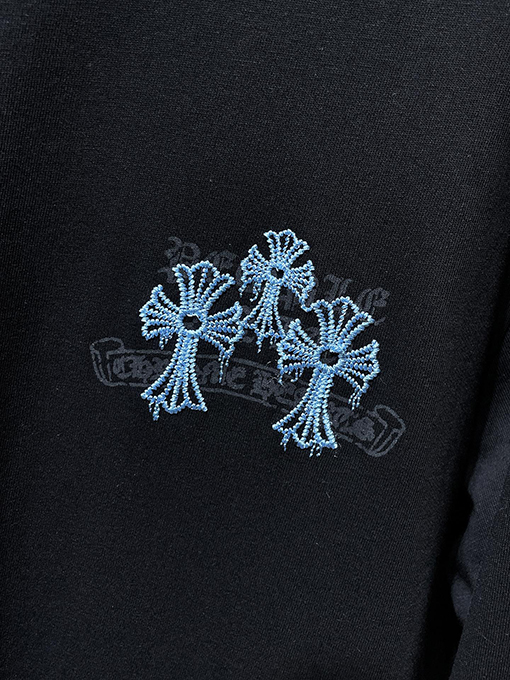 クロムハーツスーパーコピー クロス刺繍入りの長袖シャツ