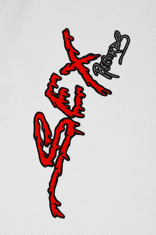 クロムハーツ偽物 Mattyboy 落書き風スパイダーウェブ柄ホワイトワッフル長袖シャツ