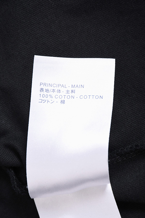 ルイヴィトンコピー 刺繍入りデニムパッチ付きウォッシュ半袖Tシャツ
