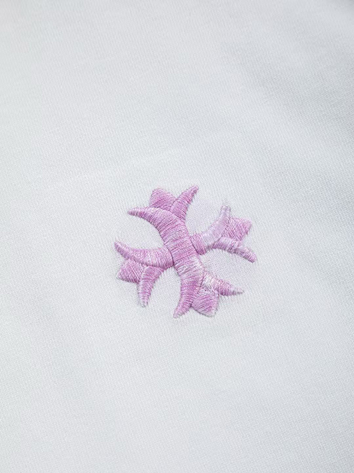 クロムハーツ クラシックなクロスバッジの縁タッセル付き半袖Tシャツ