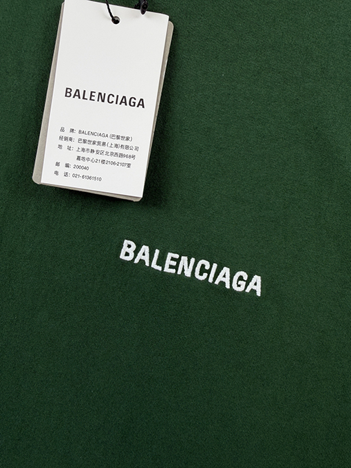 バレンシアガ偽物 BALENCIAGA 手描きのグラフィティ刺繍入り半袖Tシャツ