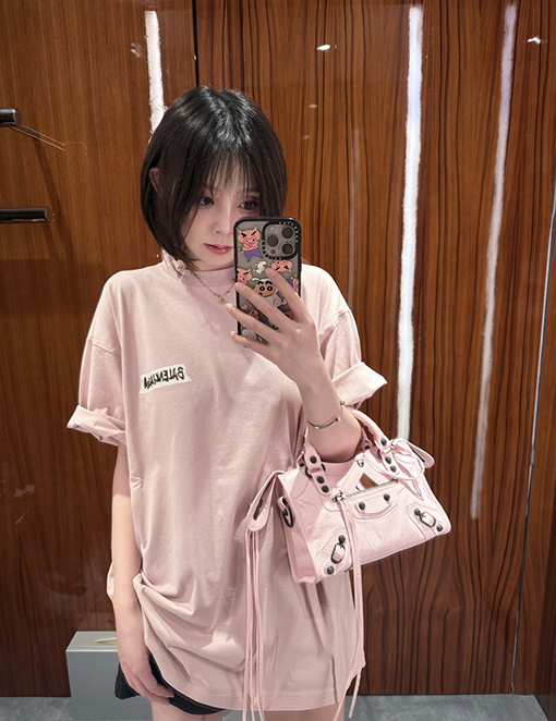 バレンシアガ BALENCIAGA レターテーププリント半袖Tシャツ