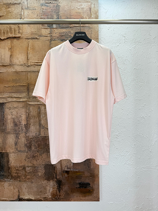 バレンシアガ BALENCIAGA レターテーププリント半袖Tシャツ