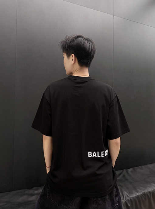 バレンシアガスーパーコピー BALENCIAGA 七夕限定ハート柄半袖Tシャツ