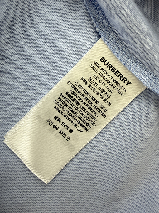バーバリー偽物 BURBERRY 七夕戦馬刺繍入り半袖Tシャツ