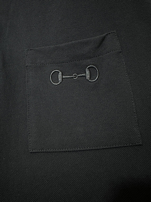 グッチスーパーコピー 綿刺繍入りピケコットン半袖ポロシャツ