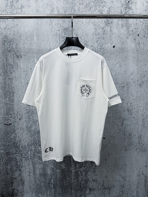 クロムハーツ プリント入りクルーネック半袖Tシャツ