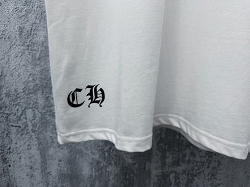 クロムハーツ プリント入りクルーネック半袖Tシャツ