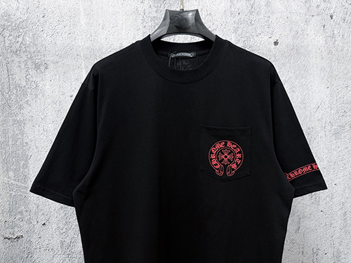 クロムハーツ プリント入りクルーネック半袖Tシャツ