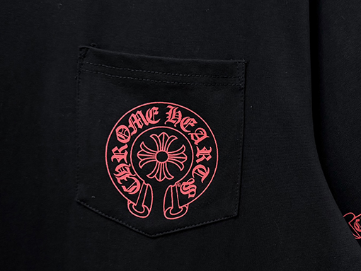 クロムハーツ プリント入りクルーネック半袖Tシャツ