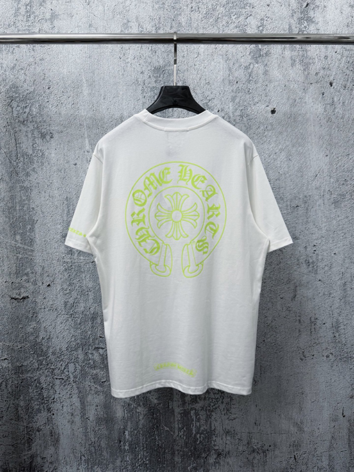 クロムハーツ半袖Tシャツスーパーコピー 新モデルプリント入りクルーネック半袖Tシャツ
