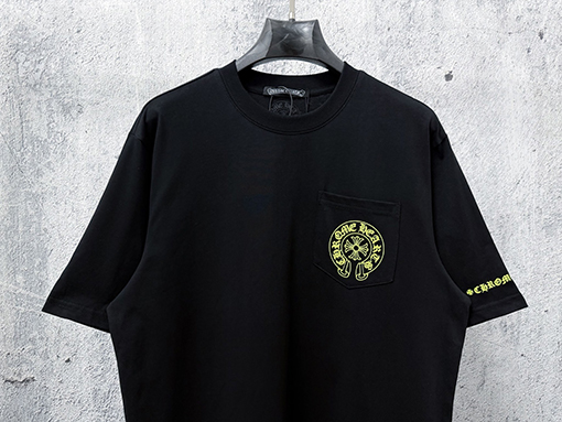 クロムハーツ半袖Tシャツスーパーコピー 新モデルプリント入りクルーネック半袖Tシャツ