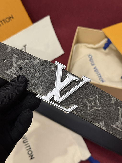 ルイヴィトン LV Initiales Monogram Flower ファッションクラシックなモノグラム柄のカラーブロック花柄リバーシブル両面ベルト