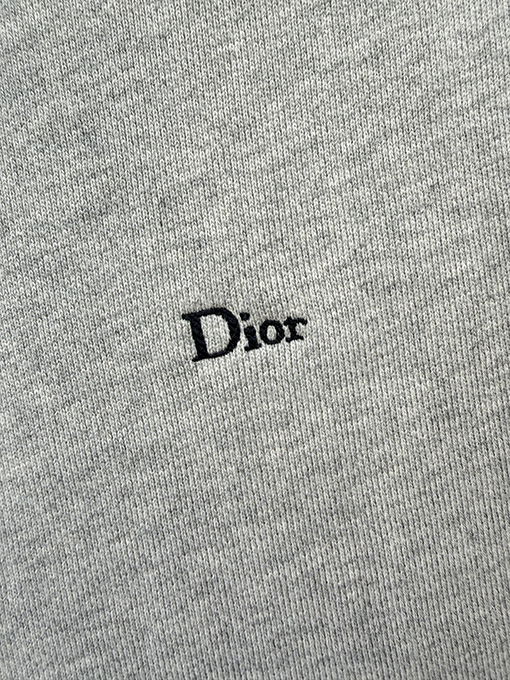 ディオール コットン刺繍ロゴ入りクルーネック スウェットシャツ