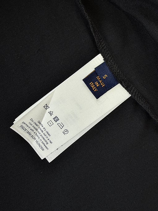 ルイヴィトン 色褪せたプリントの半袖Tシャツ