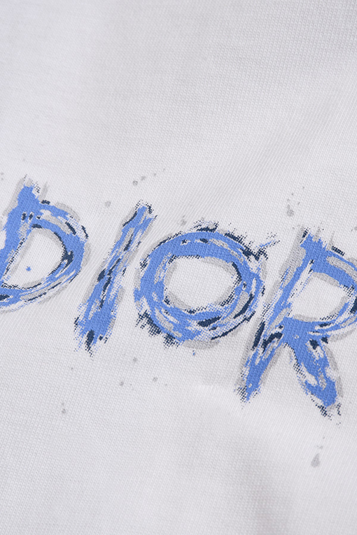ディオール半袖Tシャツコピー Dior 手描きプリントの半袖Tシャツ