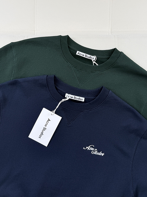 アクネストゥディオズスーパーコピー Acne Studios ロゴ刺繍入りクルーネック スウェットシャツ