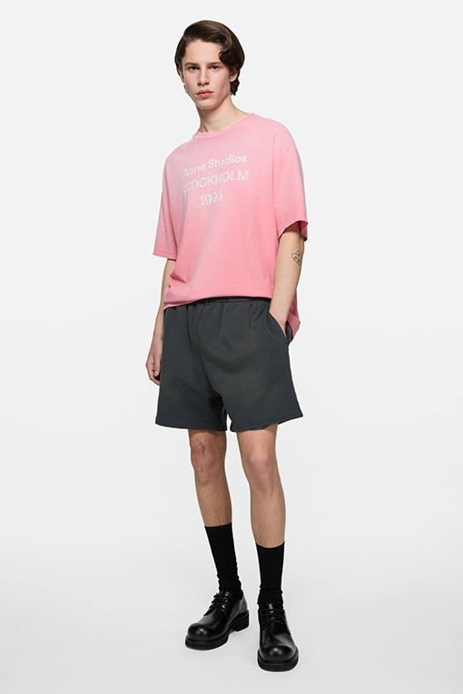 アクネストゥディオズ Acne Studios ヴィンテージ風ダメージプリントショートパンツ