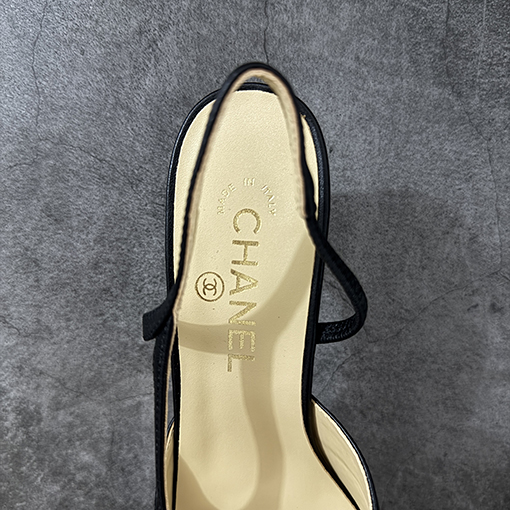 シャネル Slingback レディースシリーズクラシックのチャンキーヒール