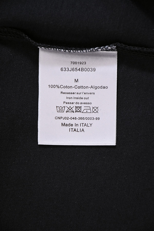 ディオール Dior シンプルな文字刺繍入り半袖Tシャツ