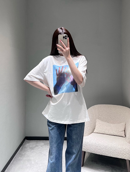 ジルサンダーコピー JIL SANDER ショースタイル ブルースカイ 半袖Tシャツ