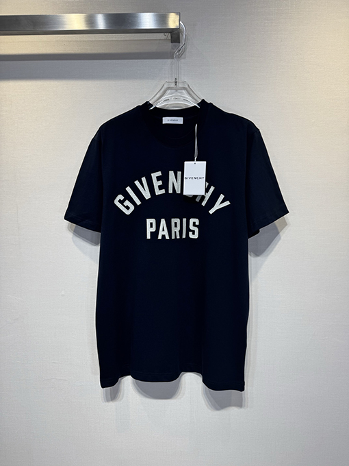 ジバンシィ Givenchy 春夏サテンレタープリント半袖Tシャツ