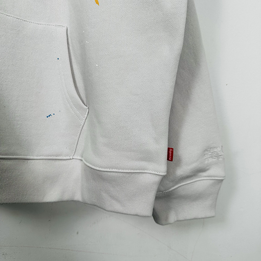 シュプリーム X マルタンマルジェラスーパーコピー SUPREME コラボレーションインクスプラッター刺繍ジップアップパーカー