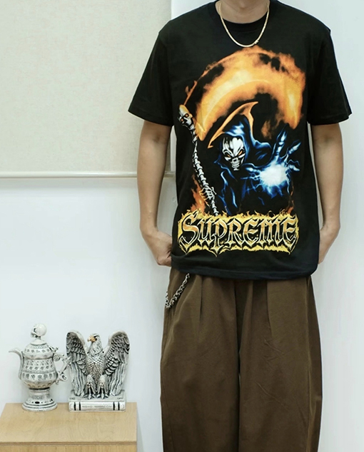 シュプリームコピー SUPREME アメリカンストリートスタイル　デスプリント半袖Tシャツ