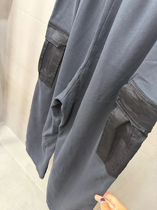 バレンシアガスーパーコピー BALENCIAGA ダブルリングツイルパッチワークワークパンツ