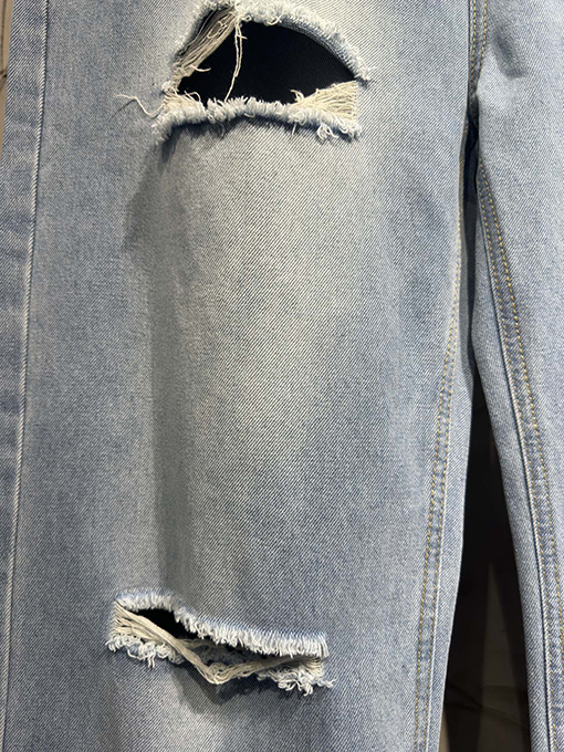 アクネストゥディオズ PatcDistressed Jeans FEah ウォッシュのダメージジーンズ