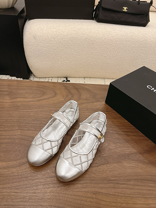 シャネルコピー Spot Sale レディースメッシュメリージェーンシューズ