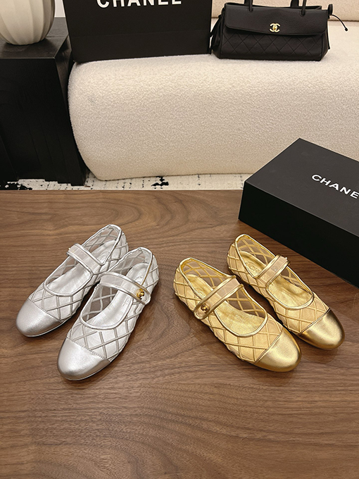 シャネルコピー Spot Sale レディースメッシュメリージェーンシューズ