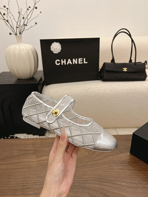 シャネルコピー Spot Sale レディースメッシュメリージェーンシューズ