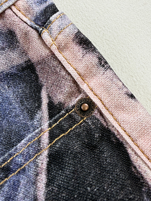 アクネストゥディオズジーンズスーパーコピー Acne Studios 3Dプリントがずれたジーンズ