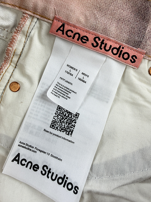 アクネストゥディオズジーンズスーパーコピー Acne Studios 3Dプリントがずれたジーンズ