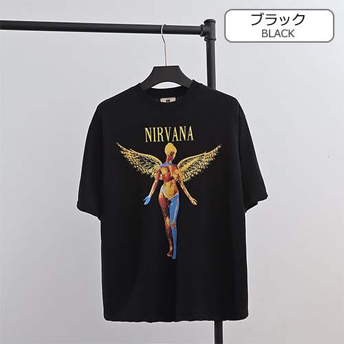 【NIRVANA】メンズ レディース 半袖Tシャツ 