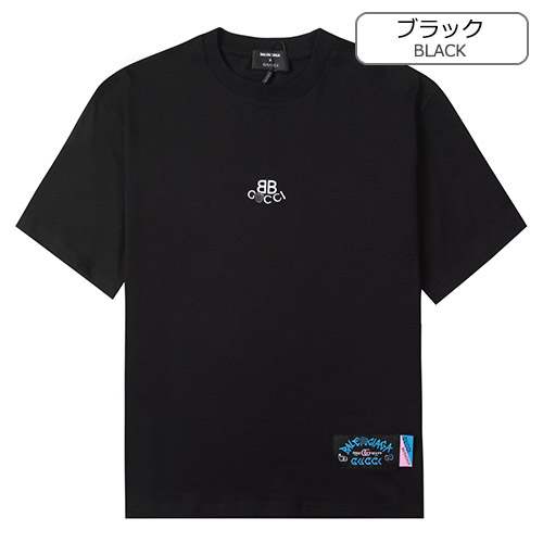 グッチ偽物 × バレンシアガ  メンズ レディース 半袖Tシャツ