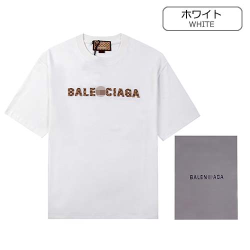 グッチ偽物 × バレンシアガ メンズ レディース 半袖Tシャツ