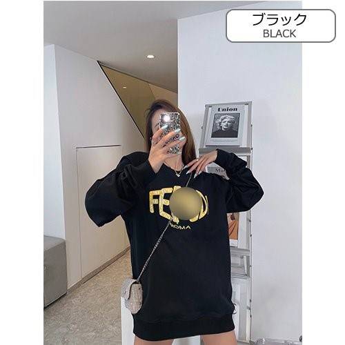 【フェンディ 】メンズ レディース 長袖　スウェットTシャツ  