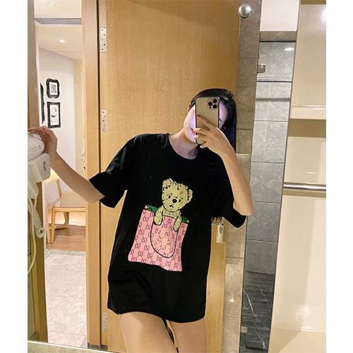 【グッチ】メンズ レディース 半袖Tシャツ 